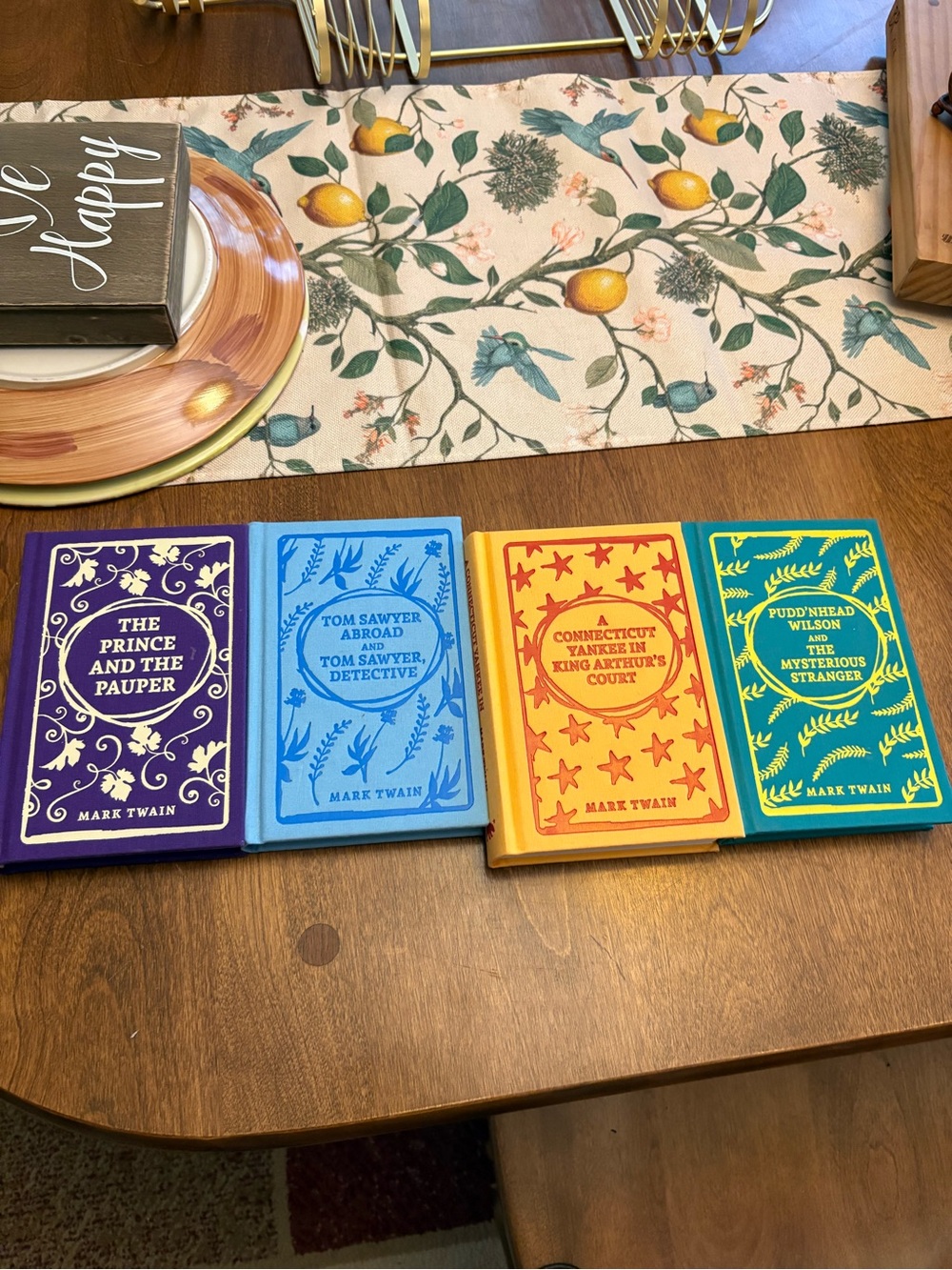 Set of 4 Mark Twain Books